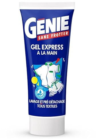 GENIE - Gel Express À La Main 200Ml - Un Nettoyage Parfait et Efficace pour Votre Linge Quotidien ! - Le Lot De 4
