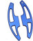 TGCXHRF Schaltwippen, Aluminium, Blau, für BMW E90/E91/E92/E93/M3/E9X/M3/E70 X5M/E71 X6M