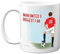 Football Mug Gift for Man United Fans - Footy Biggest Fan - Happy Birthday Mugs Present Gifts for Son Dad Brother Uncle Colleague Friend Cousin, 11oz Ceramic Dishwasher Safe Coffee Tea Cup