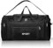 Noamus Nylon Seesack, 55,9 cm Basics Medium Faltbare Turnbeutel, Schwarz Übernachtung Reisegepäck Tasche mit Reißverschlüssen und Griffen, Leichter Sportgeräte-Organizer mit Schulter für Männer und