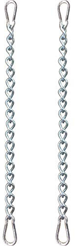KLIFFHÄNGER Verlängerungskette für Hängesessel, Hängestuhl und Hängematte mit Zwei Karabiner | Verschiedene Längen (Kette 66 cm Doppelpack)
