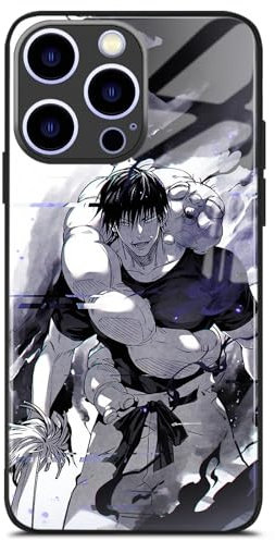 HWLHJJ Toji Fushiguro JJK Stoßfeste Manga-Muster-Schutzhülle, wasserdichte japanische Anime-Cover-Art-Design-Handyhülle für iPhone 11 Pro Max