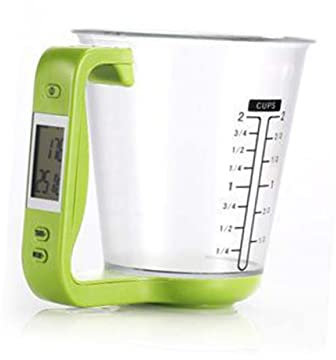 Ciieeo Tasse À Mesurer Numérique De Cuisine Avec Écran Lcd 1000 G/1 G De Précision Pc Abs Élégant Pour Café