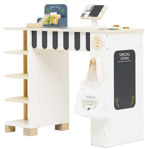 Le Toy Van Holz Supermarkt Kasse Spielzeug - pädagogisches Rollenspiel FSC