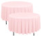2er-Pack Rosa Runde Tischdecken, 229 cm, Polyester, Flecken- und resistent, waschbar, Tischdecke für Hochzeit, Geburtstag, Partys, Bankett, Tischdekoration