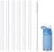 Reusable Replacement Straws Compatible with Nuby Thirsty Kids Reflex Spout Cup-6 Pack Straws And 1 Pack Cleaning Brush.