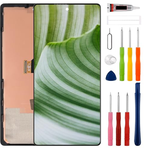 SWARK OLED-Display für Google Pixel 6A GX7AS, GB62Z, G1AZG, 15,6 cm (6,1 Zoll), LCD-Display, Digitizer, mit verbessertem Reparaturwerkzeug-Set, Schwarz