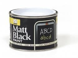 Inspired Essentials 180ml Non Drip Paint Tin Exterior Interior Hard Drying Performance Multi-Purpose Paint Tin for Metal, Wood, Plastic, Walls with Perfect Finish (1, Matt Black)