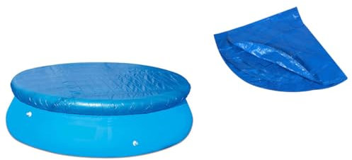 Kellegour Couverture de Piscine Ronde,Bâche de Piscine Ronde,Couverture Bâche Bleu Anti-poussière Imperméable pour Piscine,Bâche Protection pour Piscine,Diameter 183 cm,pour Piscine Hors Terre