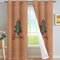 Curtain Weihnachtsbaum Grün Blackout Curtain Weich Gardinen Wohnzimmer Waschbar Vorhang mit ösen Verdunklungsvorhänge Curtains Living Room Polyester Vorhänge 2x140x160cm