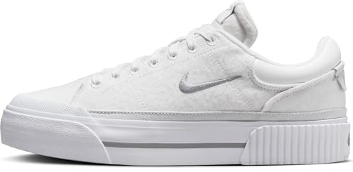 Nike Court Legacy Lift Schuh (Damen), Summit White/Lt Smoke Grey-White-Phantom, FZ2606-100, 40.5 EU (9 US)