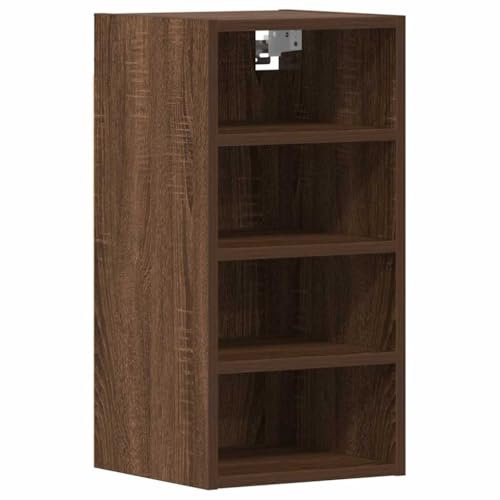 vidaXL Hängeschrank Riga Braun Eichen-Optik 30x29,5x60 cm Holzwerkstoff, Küchenschrank, Gastronomieschrank, Gastro Möbel, Aufbewahrungsschrank
