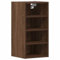vidaXL Hängeschrank Riga Braun Eichen-Optik 30x29,5x60 cm Holzwerkstoff, Küchenschrank, Gastronomieschrank, Gastro Möbel, Aufbewahrungsschrank