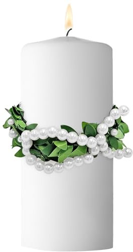 Tropfschutz Kommunionkerze,Tropfenfänger Kommunionkerze,Kerzen Tropfschutz Kommunion 4-9cm,Taufkerzen Buchskranz Tropfenfänger,Kerzenrock Kommunion,Tropfschutz Kerzenkranz