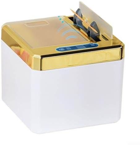 Tenedor eléctrico accionado por USB del palillo de dientes con capacidad generosa y características inteligentes de la operación (oro)