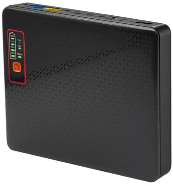 Yuuki Power Mini UPS per Modem Router, 16000mAh Gruppo di Continuità 12V 9V 5V con porte USB-C/USB-A e PoE