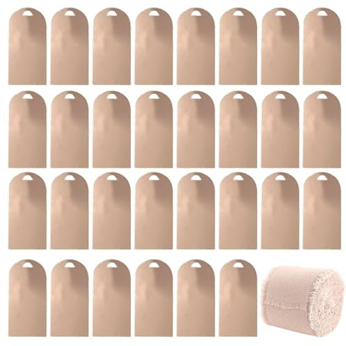 30 Plaques de mariage en acrylique Or Rose+un rouleau de ruban rose,Panneaux en Acrylique Or Rose,marque-places vierges en acrylique pour Mariages Réceptions Événements