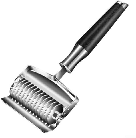 Stainless Steel Noodle Roller Cutter for Garlic and Dough, 13/19 Slicers for Efficient Kitchen Use (A)