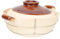 Ipetboom Cacerola de Barro con Asa para Cocina Cacerola de Arcilla para Arroz y Utensilio de Cocina de Diseño Práctico y para Preparar Comidas