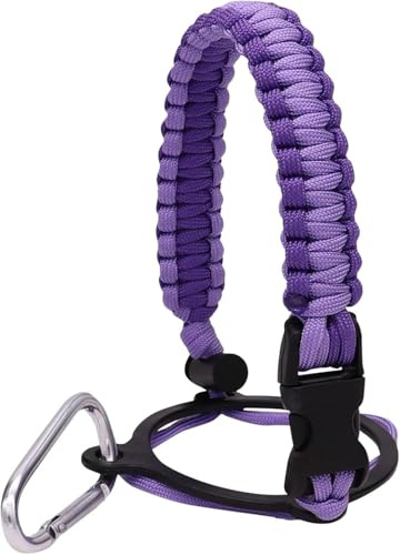 Wyjuan Water Bottle Handle Strap for Outdoor Camping Water Bottle Water Strap Paracord Handle with Safety Paracord Carabiner Holder Lanyard,Accessories