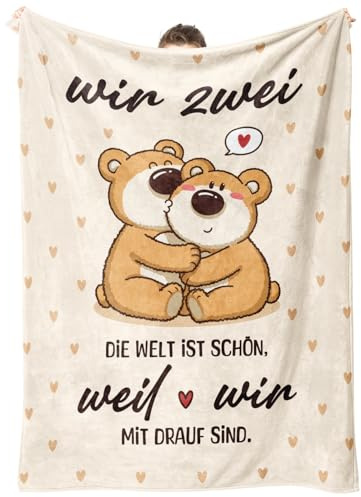SteadStyle Jahrestag Geschenke für Frauen Männer, Paare Kuscheldecke | Romantisch Geschenke für Ihn Sie, Hochzeitstag Geburtstag Geschenk für Partner, Pärchen, Ehefrau, Ehemann