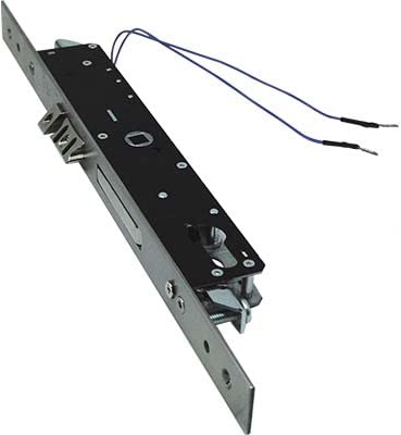 1 PZ SERRATURA MONTANTE INFILARE ELETTRICA 1418Q OMEC B.Q INOX F.MM 25 F.SAGOM TRIP+M1+SCR+Q8 E.MM 30
