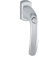 Hoppe New York Dreh-Kipp-Fenstergriff 0810SV/U10 mit Druckknopf Farbe: Alu Natur