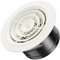 Hon&Guan ø 125mm ABS Rejilla de Ventilación Redonda, Difusor de Ventilacion Bañode Techo, Ajustable Difusor de Techo para Aire Acondicionado Conductos, Tubería VMC, Garaje, Pared