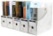 OFFIDIX 5 niveaux Kraft papier boîte de rangement de bureau A4 porte-documents tiroir organisateur de papier pour le bureau à domicile bricolage papier conteneur boîte de stockage de fichiers (Blanc)