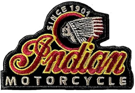 LipaLipaNa Indian Motorcycles Sports Motorcycle Big Bike Aufnäher Besticktes Patch zum Aufbügeln Applique Souvenir Zubehör