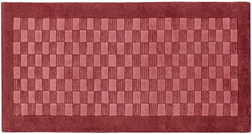 Lifetex.eu Teppich Brücke Nepal ca. 75 x 145 cm Rosa handgeknüpft Schurwolle Modern hochwertiger Teppich