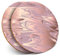 2 x Round Coasters - Rose Gold Marble Pattern Pretty - Cork Backed Home Kitchen Accessory Tea Coffee Mug Mat #24125