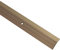 Gedotec Seuil de Porte Barre en Aluminium Perforé | Baguette recouvrement 200 cm | 1 Pièce - Profil Transition Sol | Bronze Anodisé | Rail de transition à visser | Plinthe de compensation de hauteur