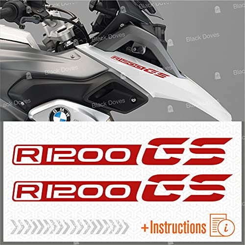 2 Aufkleber r1200gs kompatibel mit/Ersatz für BMW R1200 GS Adventure (rot)