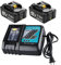 Lot de 2 Batteries de Rechange Makita 18 V 5,5 Ah pour Makita BL1860B + Chargeur 3 A pour DC18RCT DC18RA pour Makita BL1860B BL1860 BL1850B BL1850 BL1840 BL1830 BL1815 LXT-400
