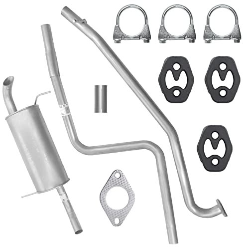 Schalldämpferset Abgasrohr Endschalldämpfer Auspuff Endtopf für Ford Fiesta 6 VI MK6 1.6 TDCI