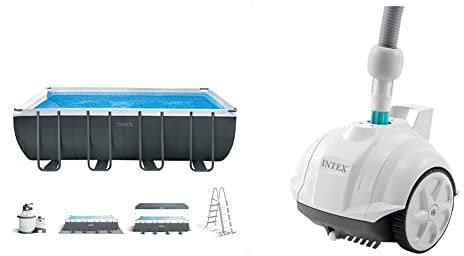 Intex 26356NP Piscina Desmontable Rectangular Ultra XTR Frame 549x274x132 + depuradora + Robot limpiafondos Krystal Clear® ZX50