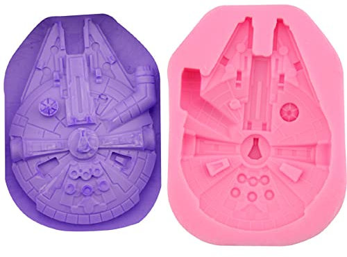 Fondant Molds 2 Stück Star Wars Raumschiff Kuchen Dekorieren Backform Schokolade Silikonform