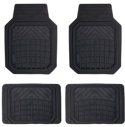 Dickies® 4-Piece Black Deep-Tray Floor Mats
