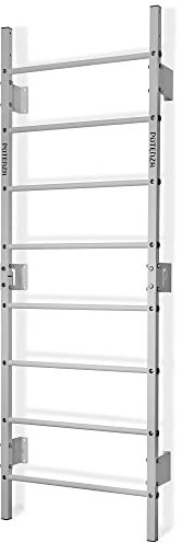 Potenza Sprossenwand mit Klimmzugstange Pull Up Bar Turngeräte Fitness Turnwand Klettergerüst bis 250kg Kletterwand Gym Sportgerät für Erwachsene Heim Turnhalle (Weiß)