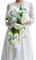 URFEDA Brautstrauß, Wasserfall Brautstrauß, romantische Hochzeit, Braut Wasserfall Blumenstrauß, künstliche Rosenblumen mit Band, Vintage Hochzeitsstrauß künstlich