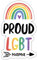 DesignsByJnk5 Sticker Unisex Pride | Proud LGBT Mama Aufkleber LGBTQ Spruch | Queer lustige Sprüche Autoaufkleber Geschenkidee Pride