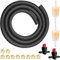 ZAMDOE 6mm Manguera de Combustible 60 cm Línea de Manguera de Gasolina para Tractores cortacésped Generadores de Motor pequeño con Filtro de Combustible Válvula de Cierre de Combustible