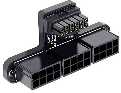 chenyang ATX3.0 PCI-E 5.0 12VHPWR 16Pin Power Modular auf 3 ATX 8Pin Stecker Adapter für 4080 5090TI Grafikkarte 90 Degree Down Angled