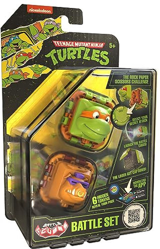 Battle Cubes Ninja Turtles Michelangelo Vs Bebop 2 Pack - Battle Fidget Set