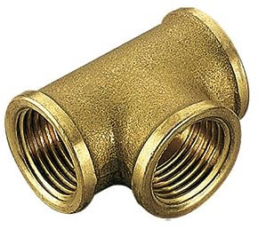 ENVIRON- T-stück Messing CW617N IG x IG x IG [3/8, 1/2, 3/4, 1] Gewindefitting Heizung T Stück Gewindefitting (3/8)