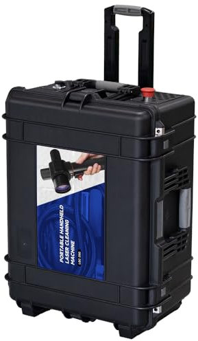 Máquina de limpieza láser pulsada de 200 W MAX Máquina limpiadora láser portátil con cabezal de limpieza ligero Adecuado para resina, suciedad grasosa, óxido, eliminación de revestimiento