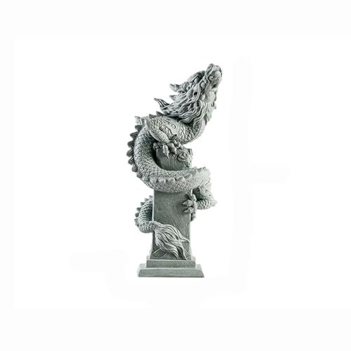 HUMAJORY Wohnkultur-Statue Neue Chinesische Stil Drachen Stein Tee Haustier Ornamente Aquarium Landschaftsbau Untergetaucht Wohnzimmer Tisch Dekorationen Tischdekorationen
