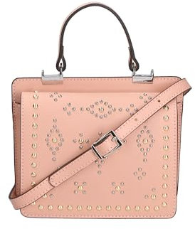 Gave Lux Damenhandtasche. Handwerkliches Produkt. Außenmaterial: Echtes Leder. HERGESTELLT IN ITALIEN. GLX2218855423FBG-ROSA_PINK. 15x18x10 cm