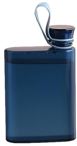 Bouteille D'eau Plate | Bouteille D'eau Plate De 400 Ml Sans BPA | Bouteille D'eau De Sport Carrée Transparente | Bouteille D'eau En Papier Mémo Mince Réutilisable Pour Le Camping Sportif, La Sal